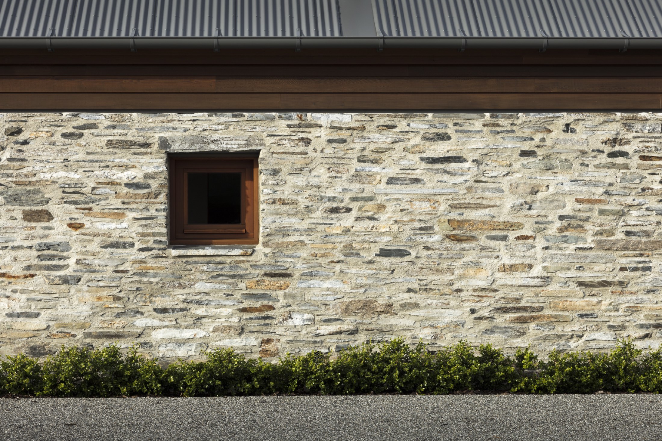 The roofline against the ranges